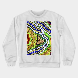 Aboriginal Art - Emu Dreaming Crewneck Sweatshirt